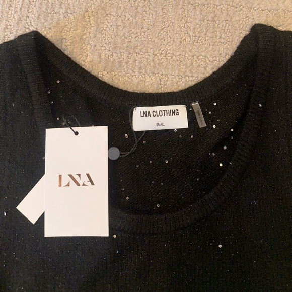 LNA Audra Sparkle Sweater Tank - Picture 6 of 7